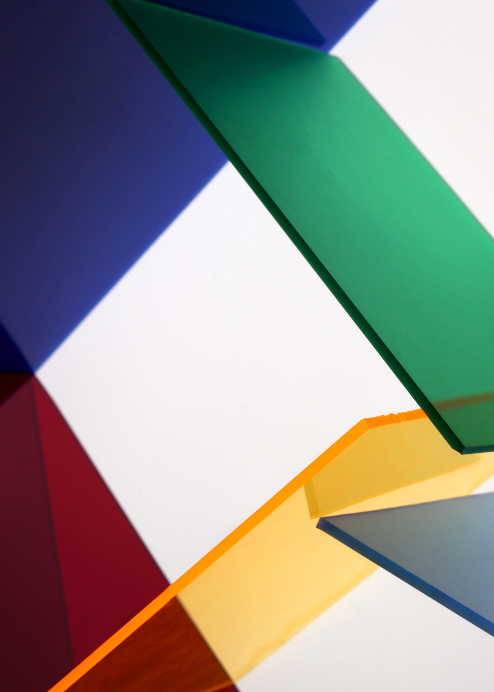 Glass Forms — diagonal coloured acrylic