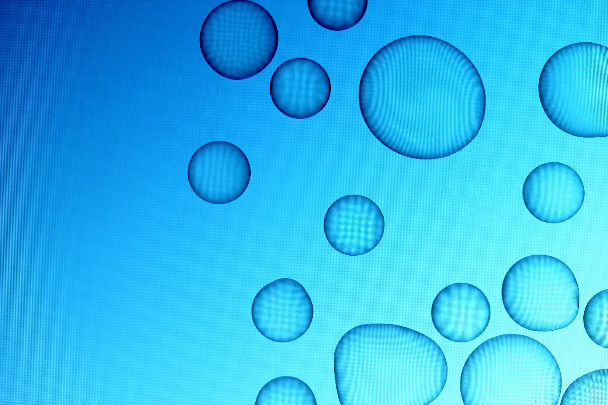 Abstract Liquids — blue bubbles