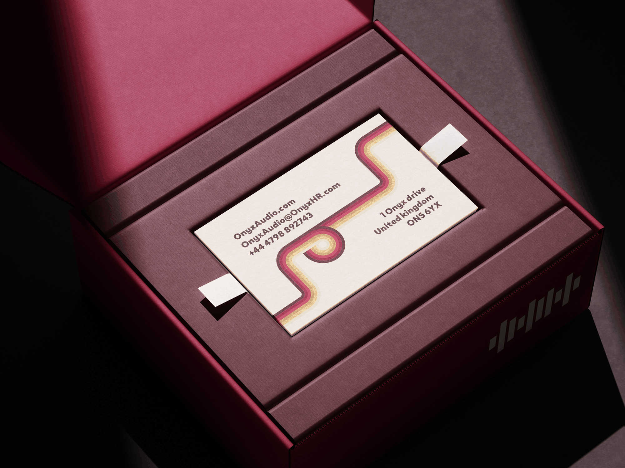 Onyx Audio — business card back